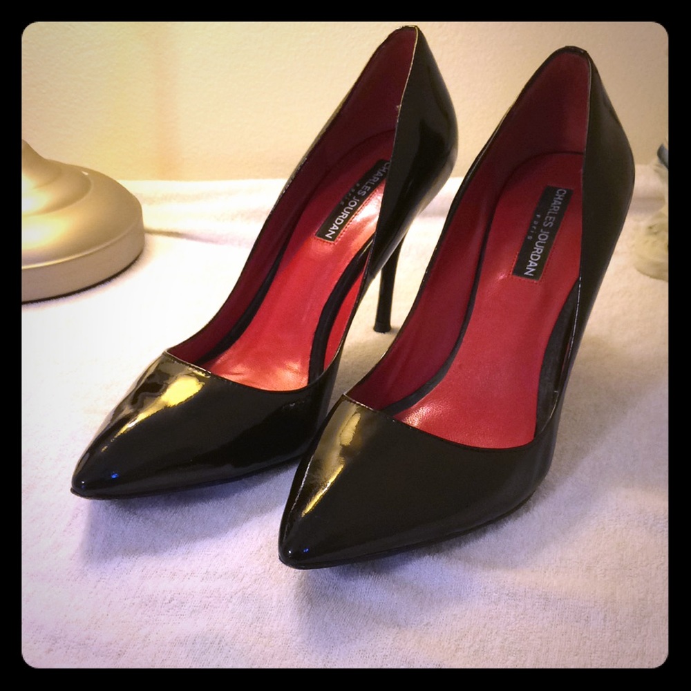 Charles Jourdan classic patent pumps